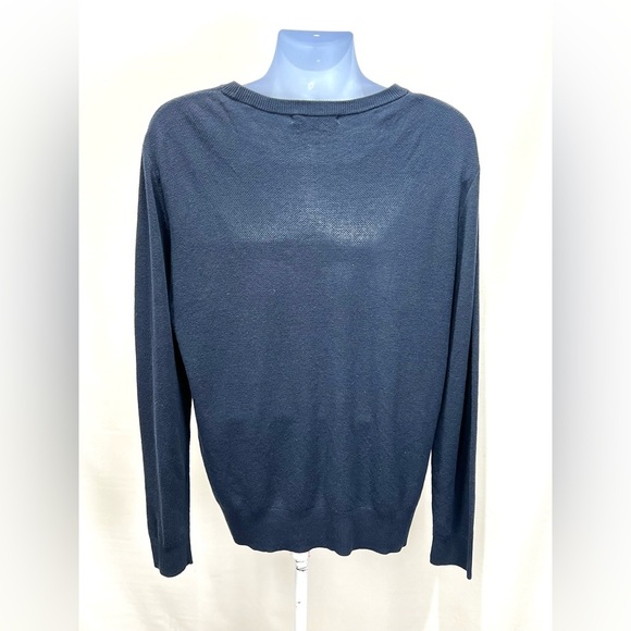 SLATE & STONE Men’s navy blue crew neck sweater size L - Picture 4 of 13